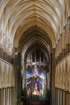 012 1stDec2020 Salisbury Cathedral - Advent decorations etc - Photo by Ash Mills