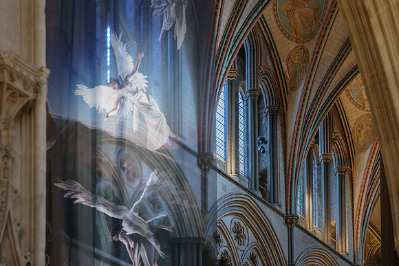 015 1stDec2020 Salisbury Cathedral - Advent decorations etc - Photo by Ash Mills