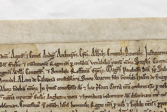 003 Salisbury Cathedral - Magna Carta - Front Overlapping - Ash Mills 13thFeb2015