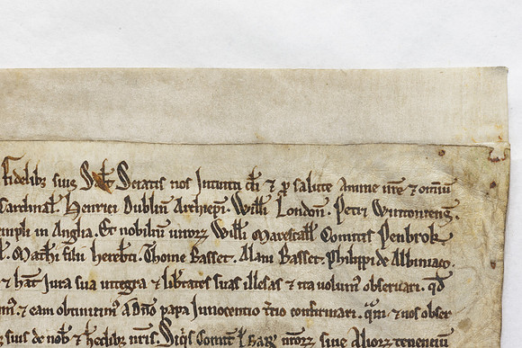 007 Salisbury Cathedral - Magna Carta - Front Overlapping - Ash Mills 13thFeb2015