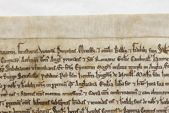 005 Salisbury Cathedral - Magna Carta - Front Overlapping - Ash Mills 13thFeb2015