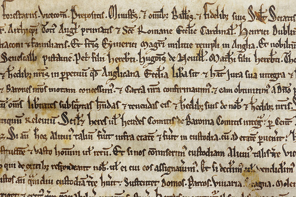 011 Salisbury Cathedral - Magna Carta - Front Overlapping - Ash Mills 13thFeb2015