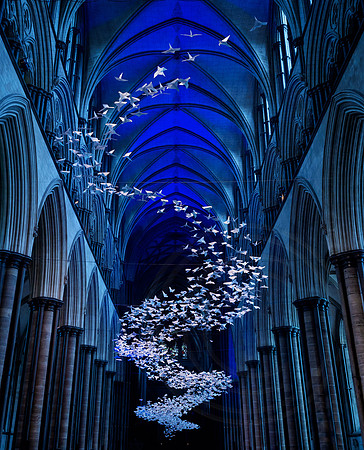 151  11thMay2018 - Les Colombes at Salisbury Cathedral - photo by Ash Mills